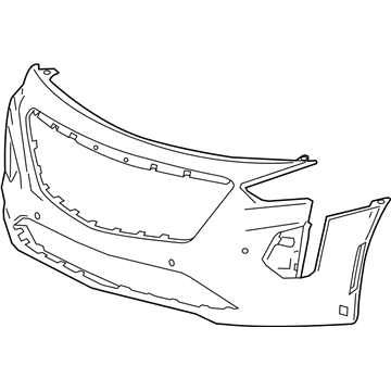 GM 84713015 Front Bumper Cover *Paint To Mat
