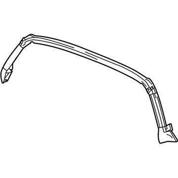 GM 84007386 Weatherstrip Assembly, Roof Lift Off Panel/Window Rear