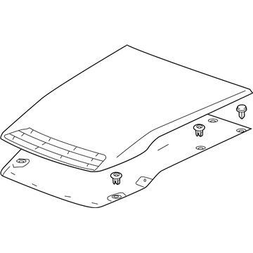 84274053 - Genuine GM Molding Assembly, Hood Center