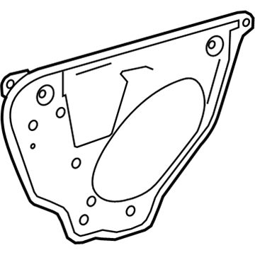 GM 9061237 Deflector Assembly, Front Side Door Water
