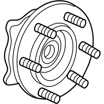 GM 23147291 Hub Assembly, Front Wheel (W/ Bearing & Wheel Speed Sensor)