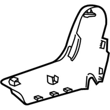 GM 23452170 Cover, Rear Seat Hinge Finish *Shale