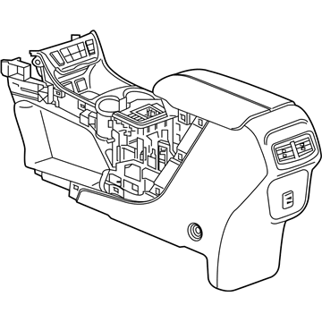 GM 84323798 Console Assembly, Front Floor *Platinum M