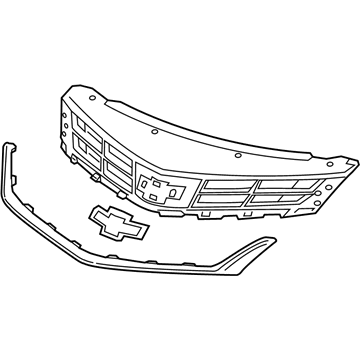GM 84189627 Grille Assembly, Front Upper