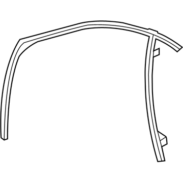 GM 22923476 Weatherstrip Assembly, Front Side Door Window Lh