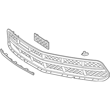 GM 23507619 Grille Assembly, Front Lower *Carbon Flasht