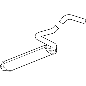 GM 13343363 Exhaust Muffler Assembly (W/ Exhaust Pipe)