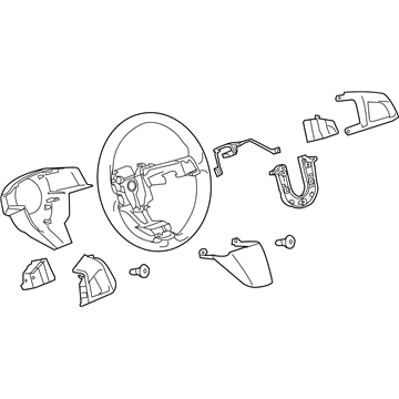 84276150 - Genuine GM Steering Wheel Assembly *Black
