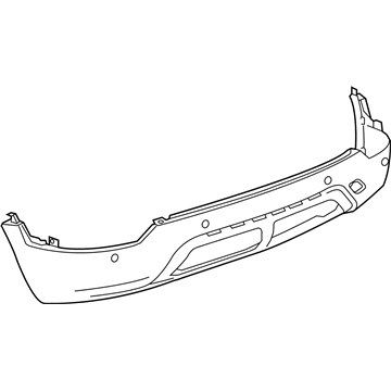 GM 42537252 Rear Bumper, Cover Lower *Paint To Mat