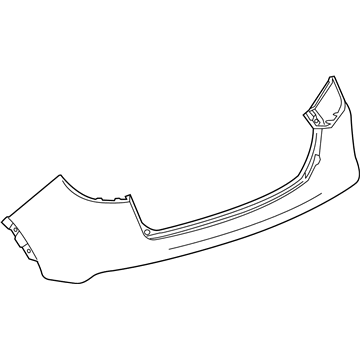 42541975 - Genuine GM Fascia Assembly, Rear Bpr Upr *Less Finish