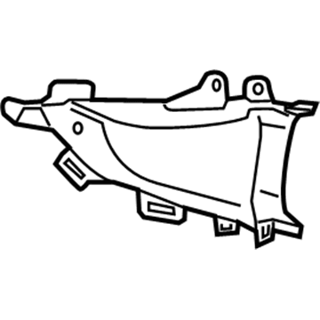 GM 84078626 Duct, Front Bumper Fascia Outer Air