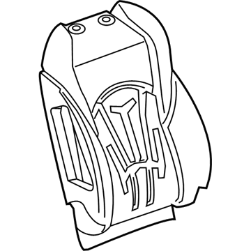 GM 26219159 Cover Assembly, Front Seat Back *Shale