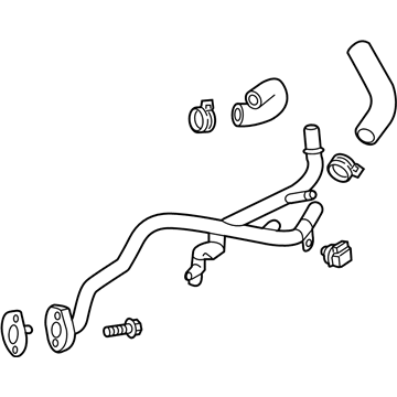 55499102 - Genuine GM Thermostat Bypass Pipe Assembly