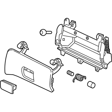 GM 84539641 Compartment Assembly, I/P Upr (W/ Door) *Umber