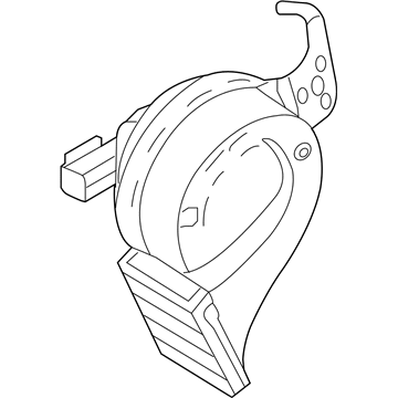 GM 13479898 Horn Assembly, Single (Low Note)