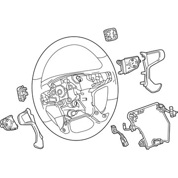 GM 23278605 Steering Wheel Assembly *Cocoa