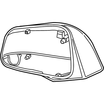 GM 95330568 Cover, Outside Rear View Mirror Housing Upper *Service Primer