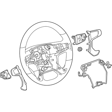 2019 GMC Sierra Steering Wheel - 84353079