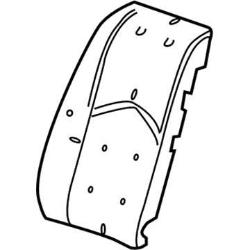 GM 20820406 Pad Assembly, Rear Seat Back Cushion 40% Right