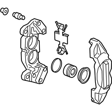 GM 13536579 Caliper Assembly, Front Brake (W/O Brake Pads & Bracket)