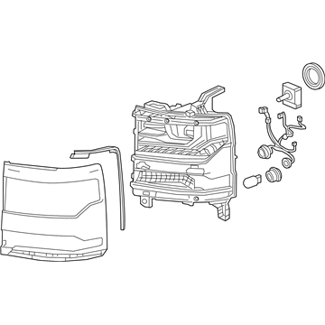 GM 84893095 Front Headlight Assembly