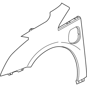 GM 23130156 Fender Assembly, Front (Lh)