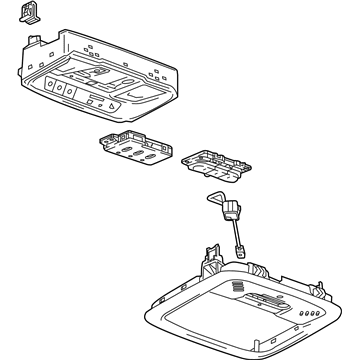 GM 26700641 Console Assembly, Roof *Shale