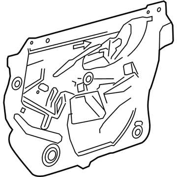 GM 92281643 Deflector Assembly, Front Side Door Water