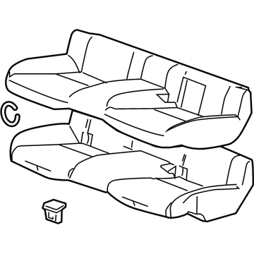 GM 20967439 Cushion,Rear Seat