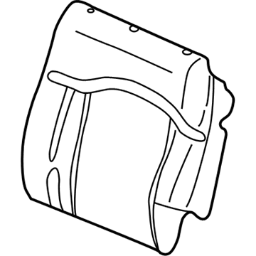 GM 12478413 Cover,Rear Seat #2 Back Cushion *Graphite