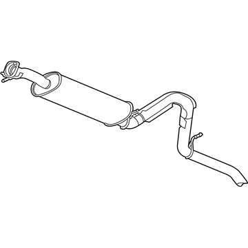 GM 15175774 Exhaust Muffler Assembly (W/ Exhaust Pipe & Tail Pipe)
