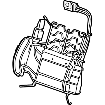GM 84019686 Lumbar Assembly, Front Seat Back