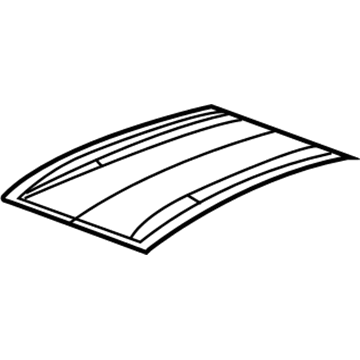 GM 23156135 Decal, Roof Panel Front *Claret T