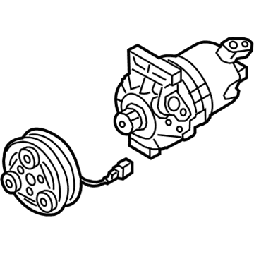 GM 19317012 Air Conditioning Compressor And Clutch Assembly