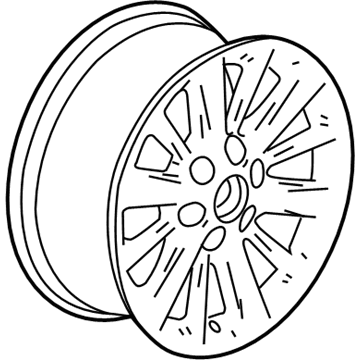 GM 20989562 Wheel Rim Polished