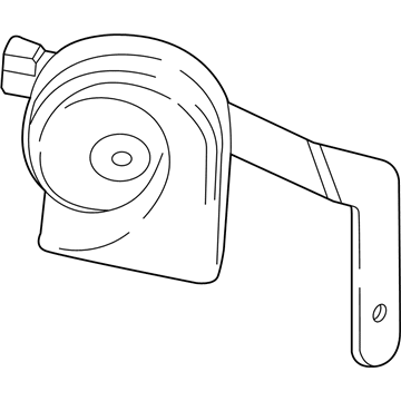 GM 84377339 Horn Assembly, Single (Low Note)
