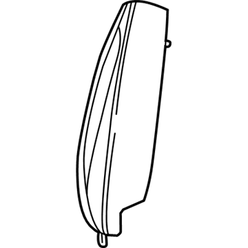 GM 95248121 Pad Assembly, Rear Seat Back Side Bolster *Less Finish
