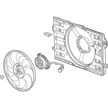 GM 84190683 Shroud Assembly, Auxiliary Engine Coolant Fan