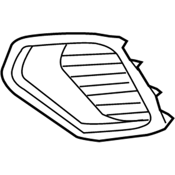 GM 13491167 Cover, Front Fog Lamp Opening