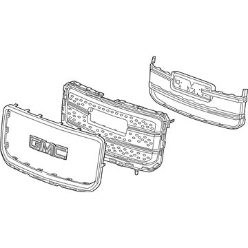 GM 22814533 Grille,Front