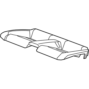 GM 84172667 Cover Assembly, Rear Seat Cushion *Kalahari