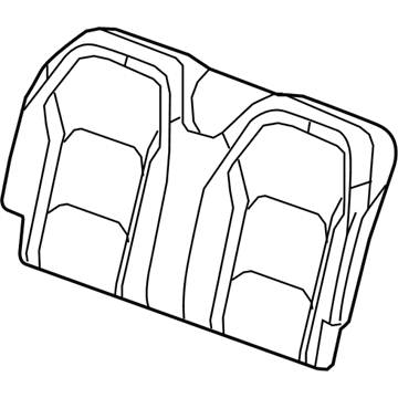 GM 23369465 Cover, Rear Seat Back *White