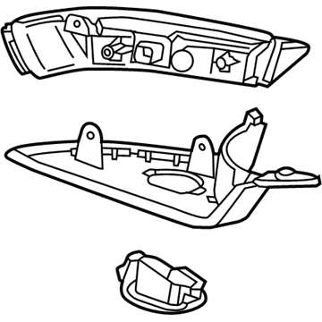 GM 22835058 Lamp Assembly, Outside Rear View Mirror Turn Signal (W/ Courtesy L