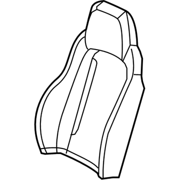 GM 19250652 Cover Asm,Driver Seat Back *Cashmere