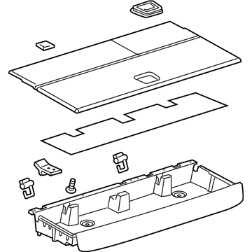 GM 84291304 Compartment Assembly, R/Cmpt Flr Stow Tr *Dune