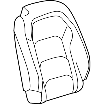 GM 84281152 Cover Assembly, F/Seat Bk *White