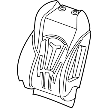 GM 26219162 Cover Assembly, Front Seat Back *Shale