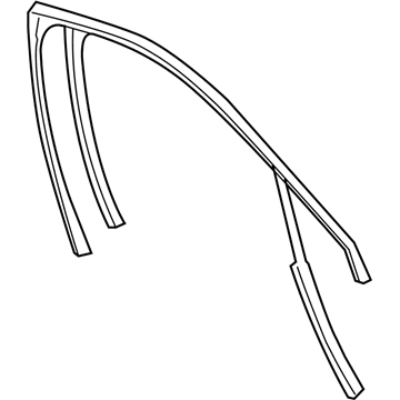 GM 22945366 Weatherstrip Assembly, Front Side Door Window