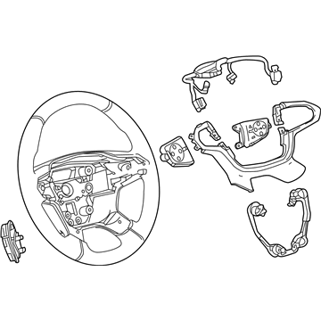 84878029 - Genuine GM Wheel Assembly, Strg *Jet Black