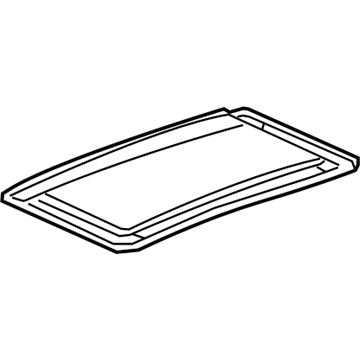 GM 23455114 Window Assembly, Roof Stationary (Rear Stationary)